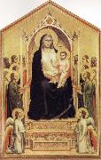 GIOTTO di Bondone Enthroned Madonna with Saints oil painting on canvas